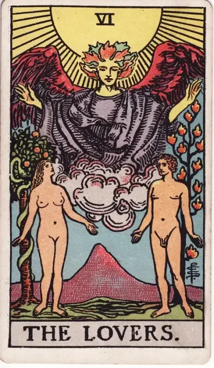 The Lovers tarot card (Rider–Waite–Smith)